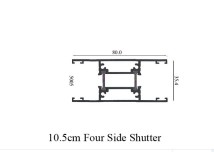 AE Thermal Break 10.5cm Sliding  Four Side Shutter